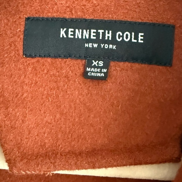 Kenneth Cole Burnt Orange Coat - Picture 2 of 4